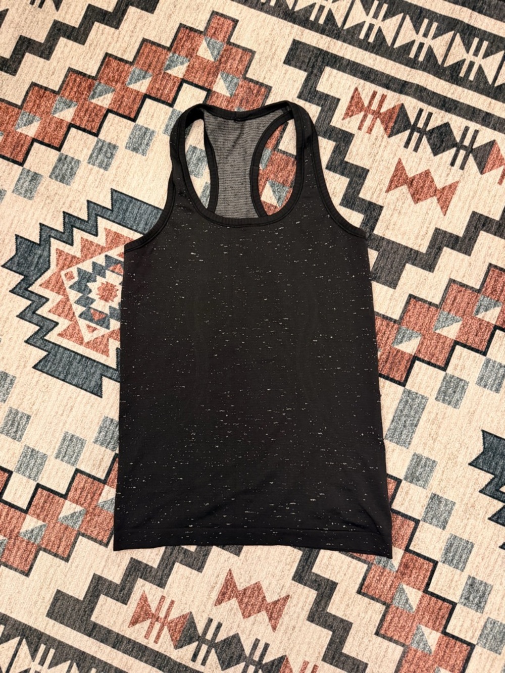 lululemon athletica Black Speckled Racerback Tank